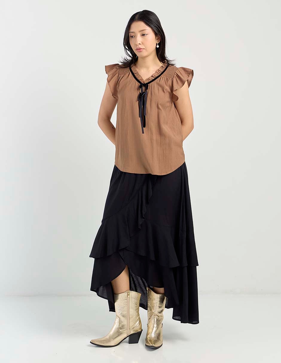 Blusa manga corta para mujer 3