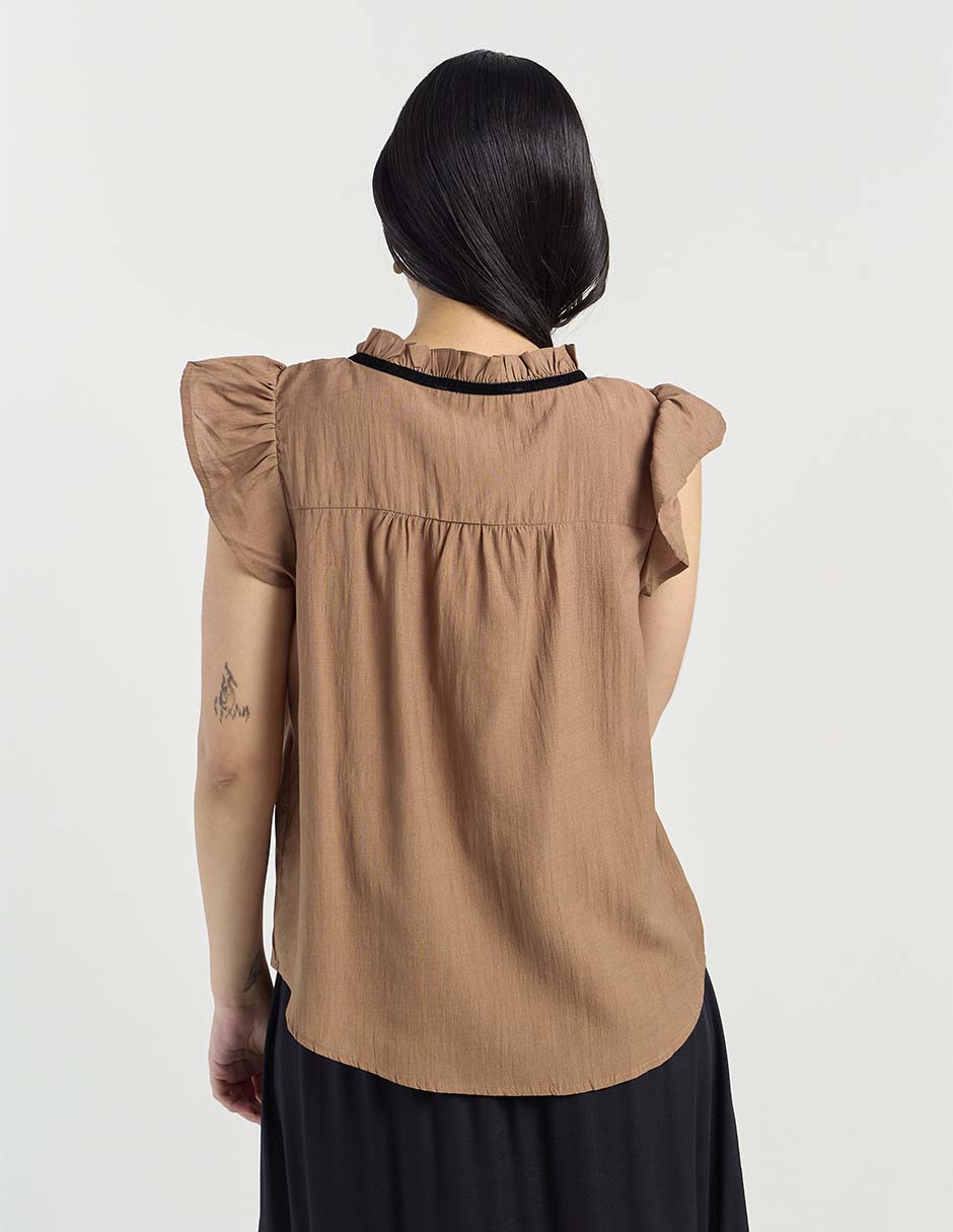 Blusa manga corta para mujer 6