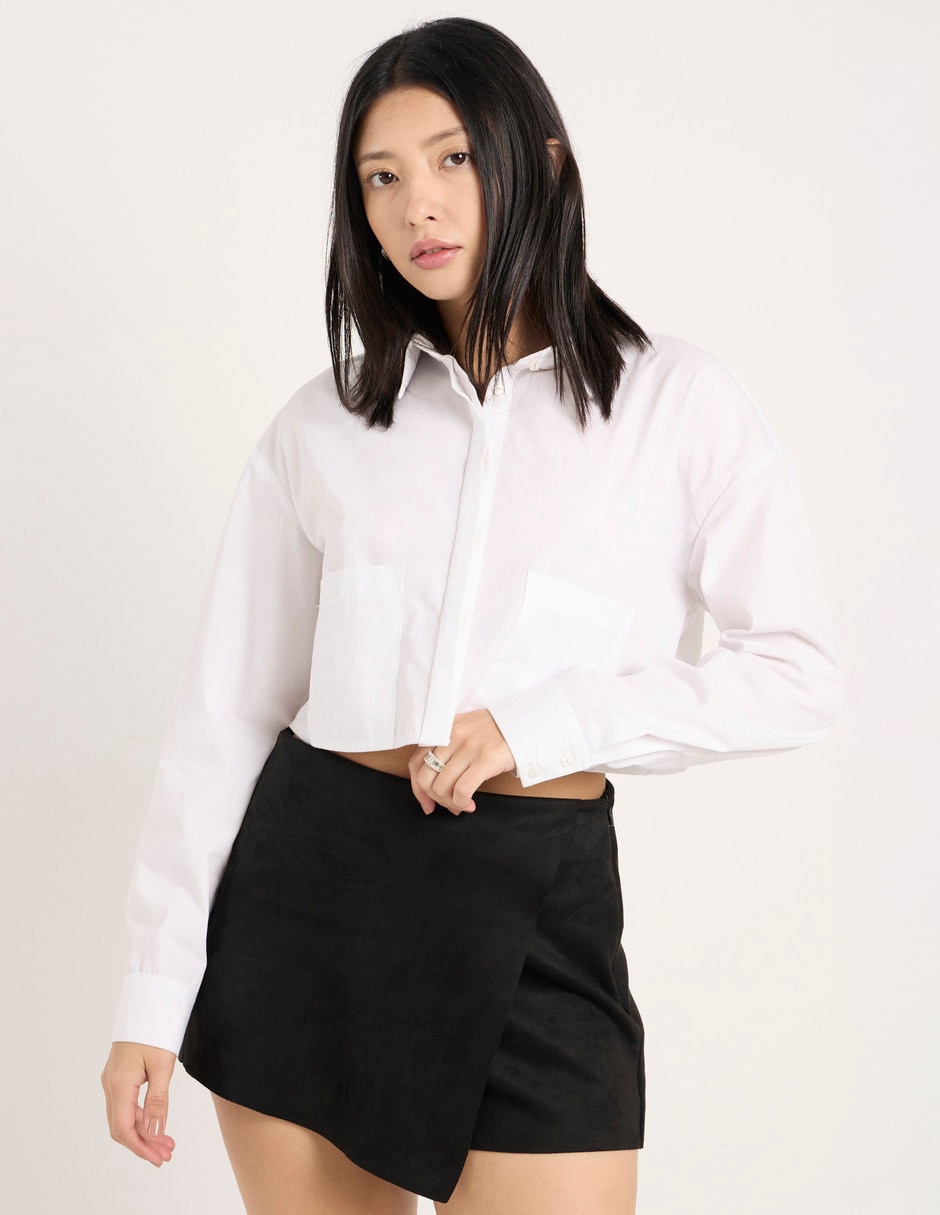 Falda short a la cintura