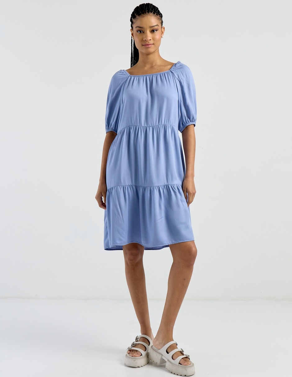 Vestido arriba de la rodilla casual para mujer 2