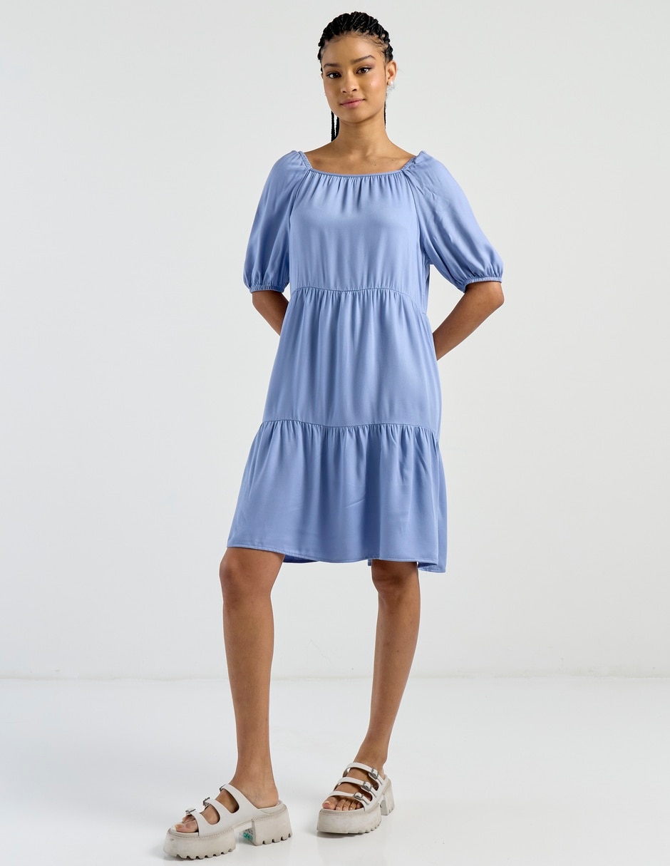 Vestido arriba de la rodilla casual para mujer 3