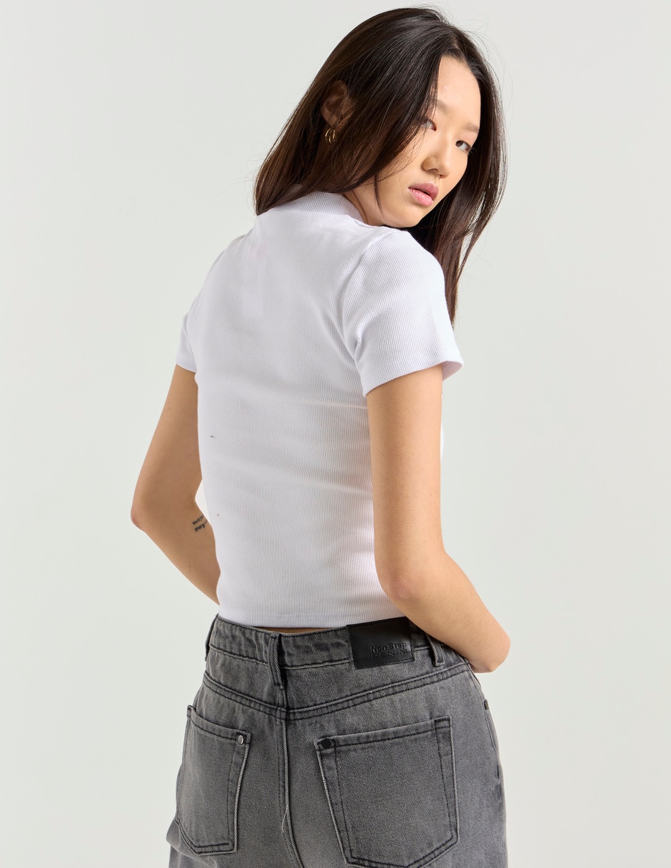 Blusa manga corta para mujer 2