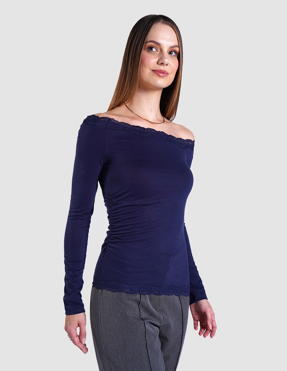 Blusa manga larga para mujer 3