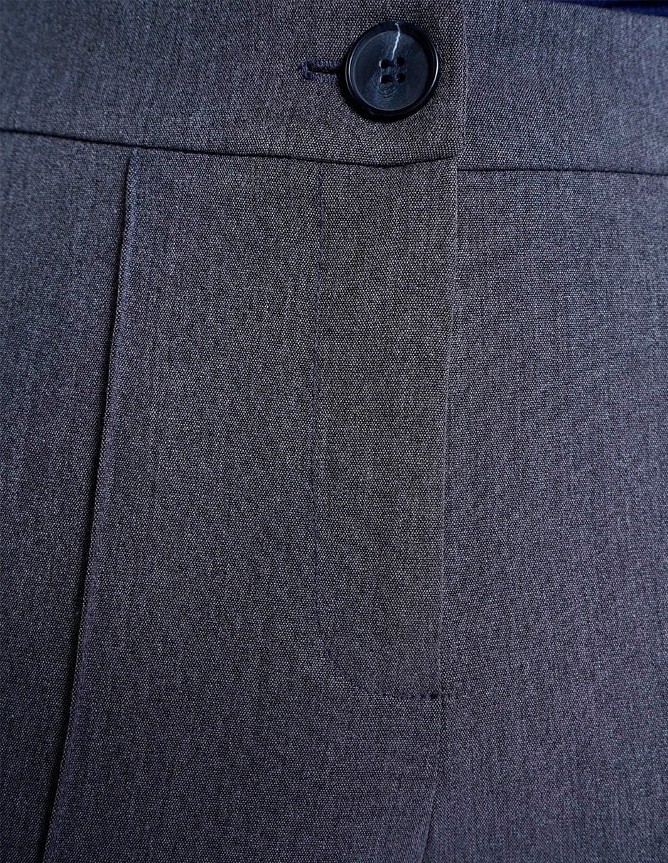 PANTALÓN C/PINZAS SALSA 22549, M, GRIS