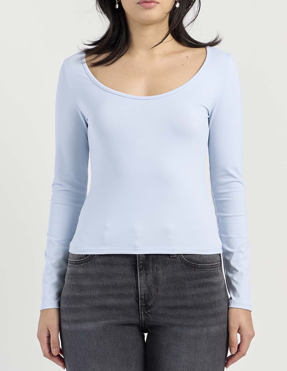 Blusa manga larga para mujer 6