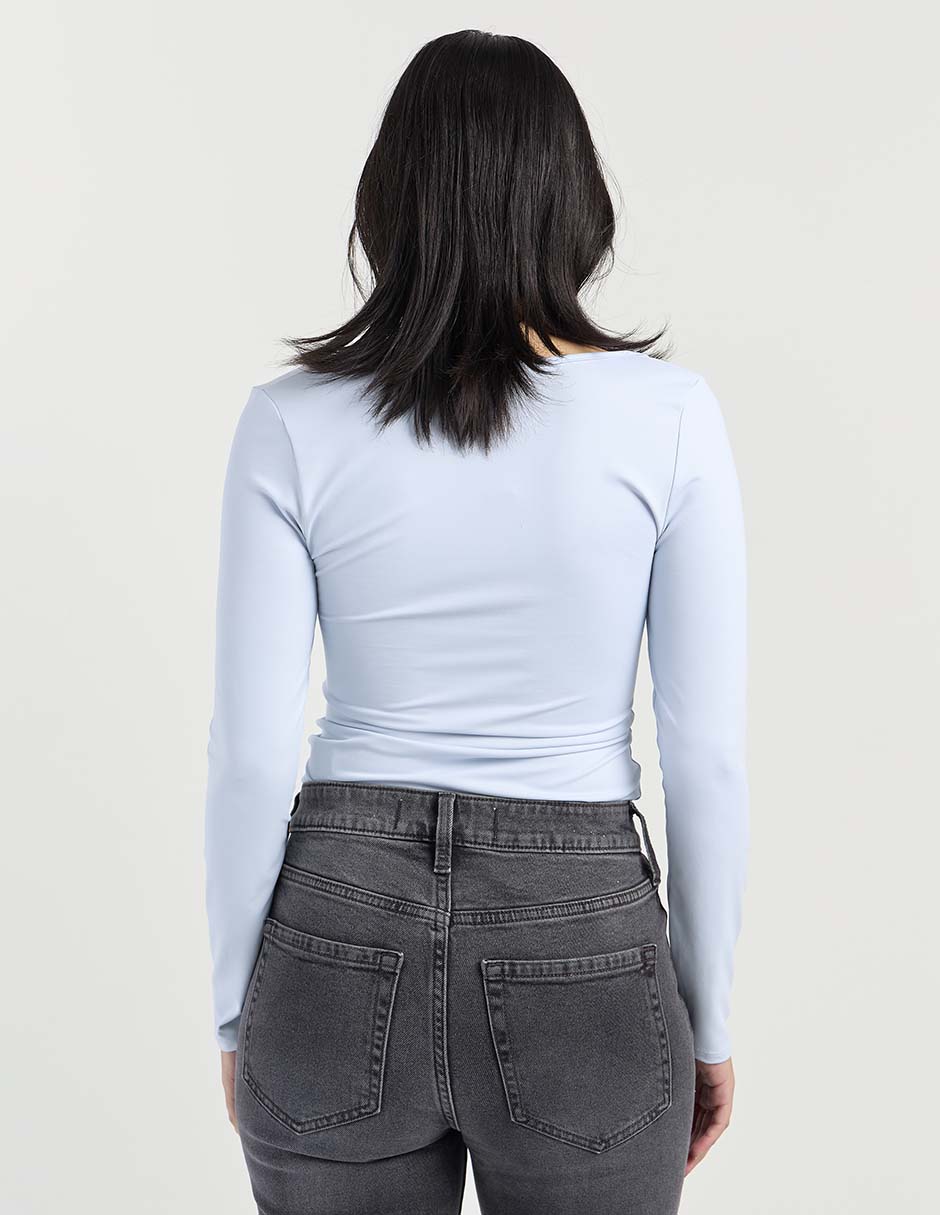 Blusa manga larga para mujer 7