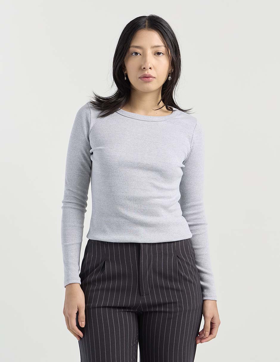 Blusa manga larga para mujer
