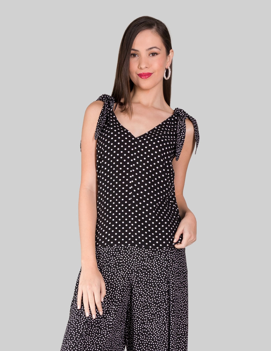 Blusa sin manga para mujer