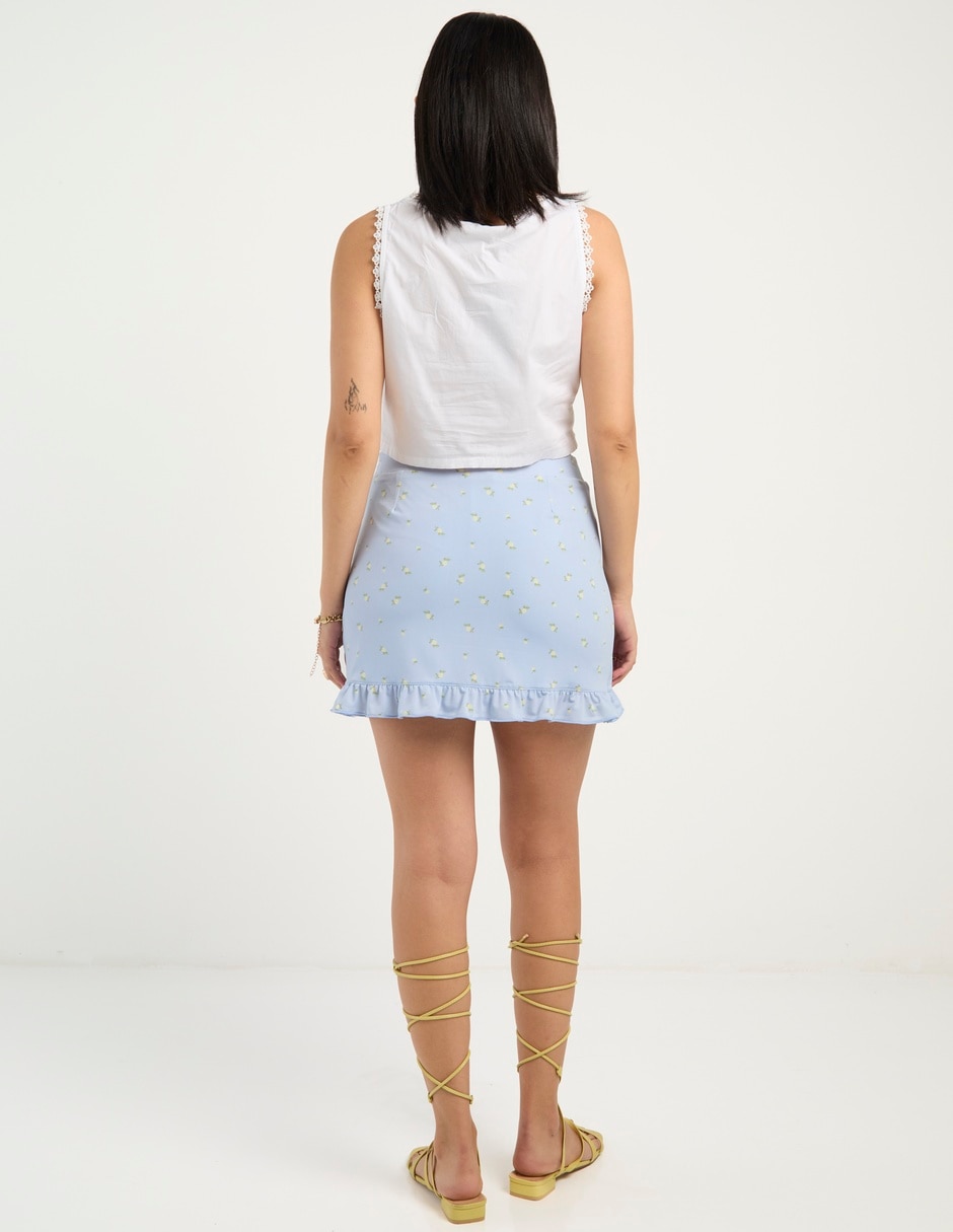 Falda mini a la cintura 6