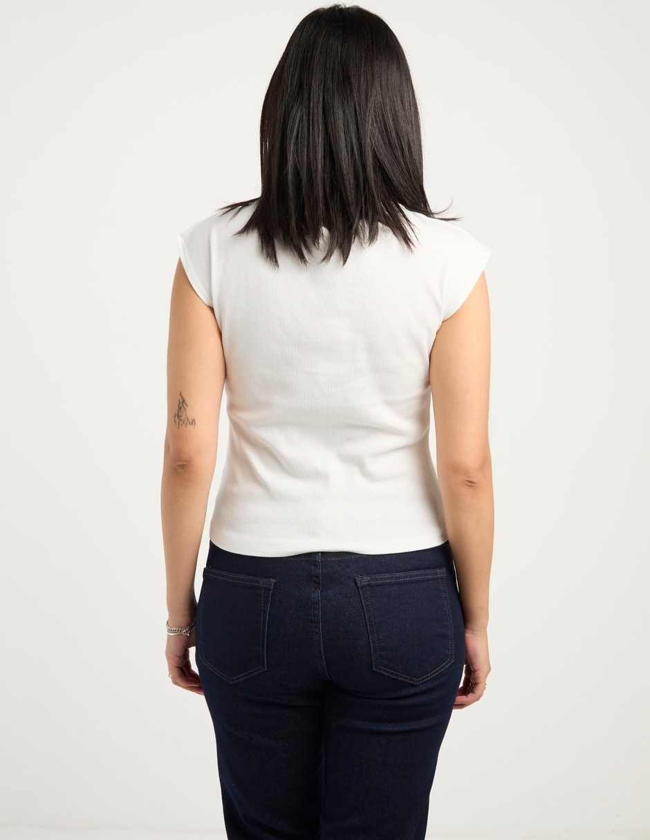 Blusa manga corta para mujer 6