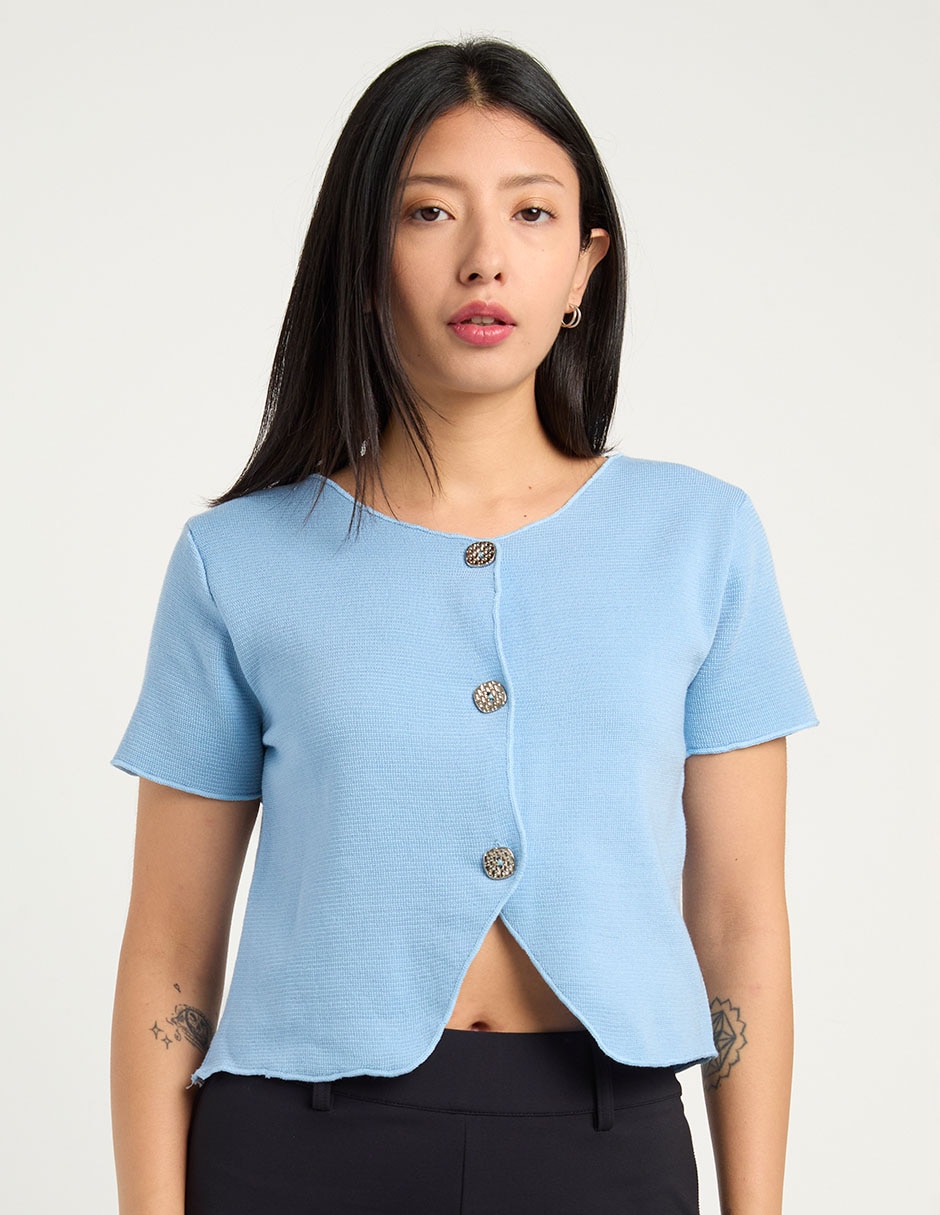 Blusa manga corta para mujer 2