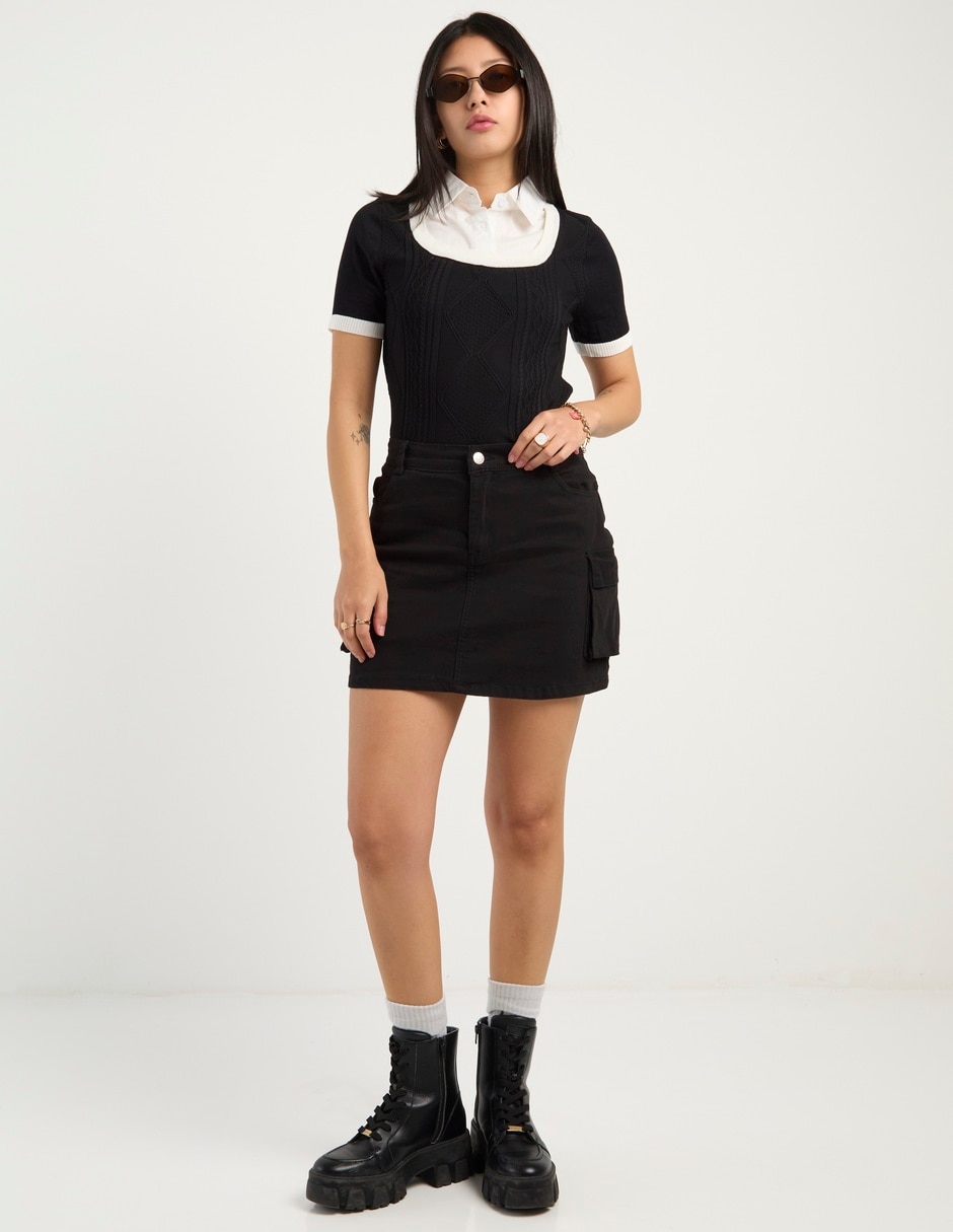 Blusa manga corta para mujer 3