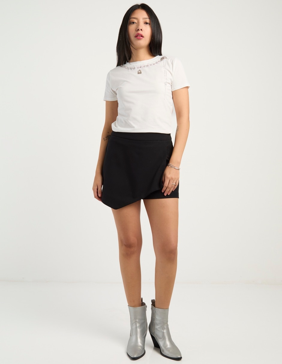 Playera manga corta cuello redondo para mujer 3