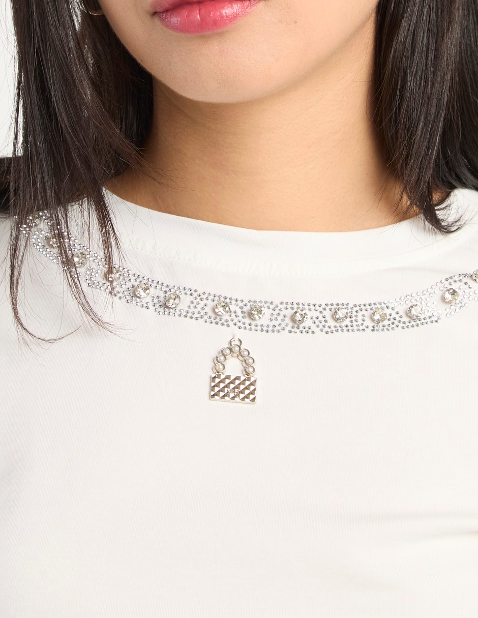 Playera manga corta cuello redondo para mujer 5
