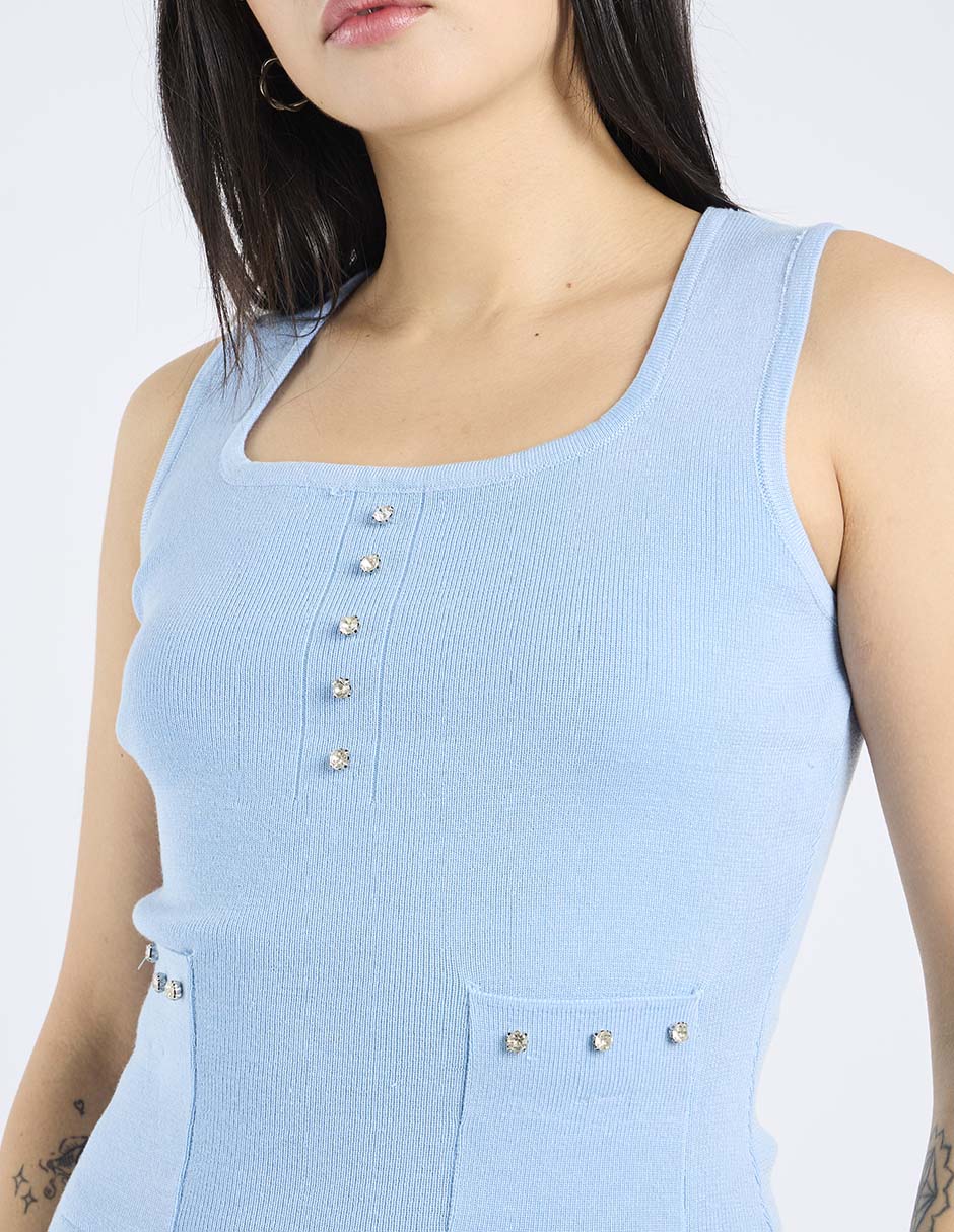 Vestido a la rodilla casual para mujer 5