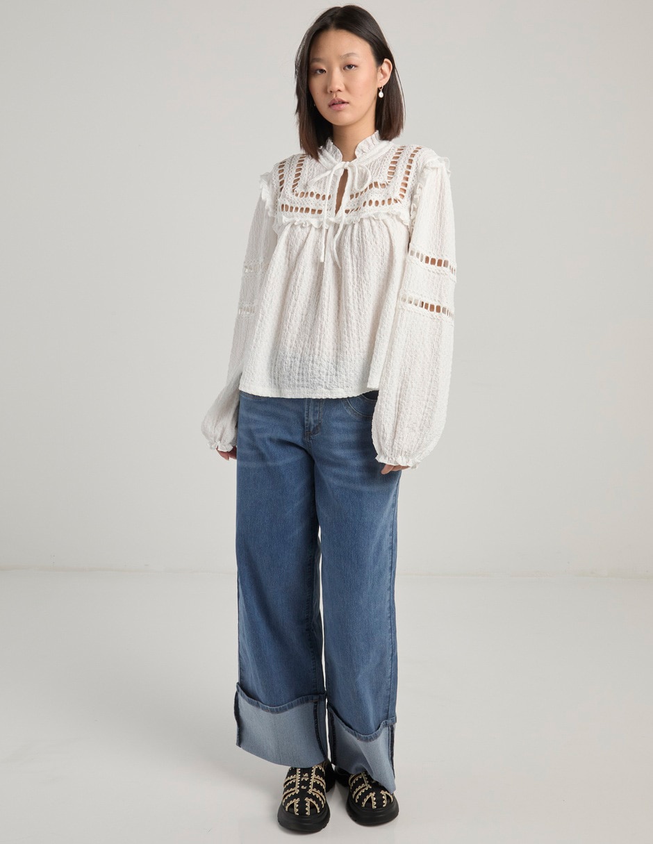 Blusa manga larga para mujer 2