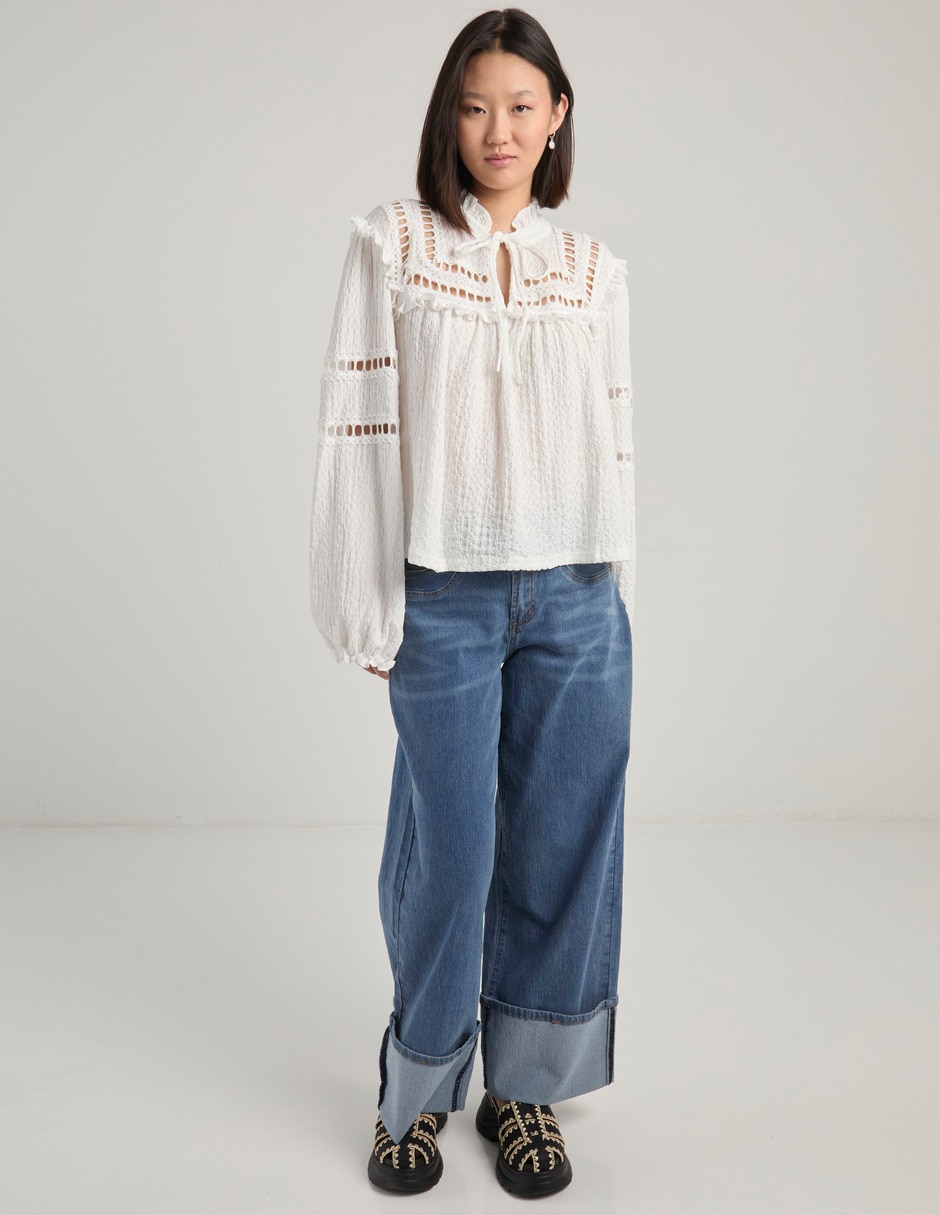 Blusa manga larga para mujer 3