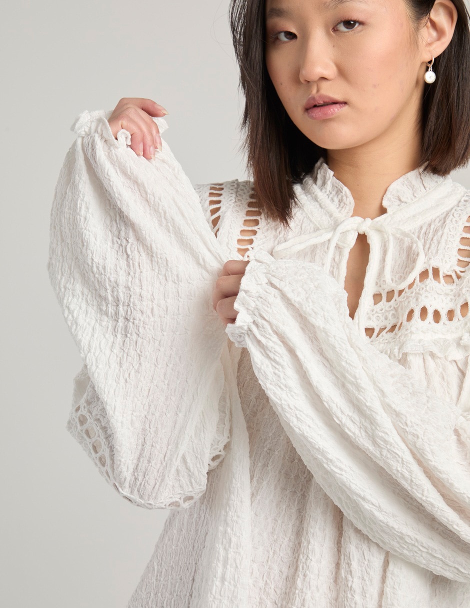 Blusa manga larga para mujer 5