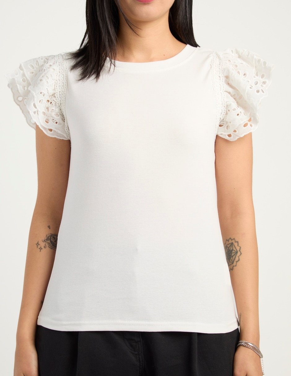 Blusa manga corta para mujer 7
