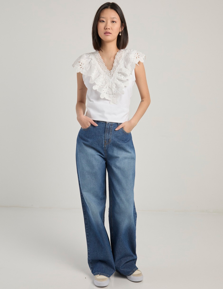 Blusa manga corta para mujer 3