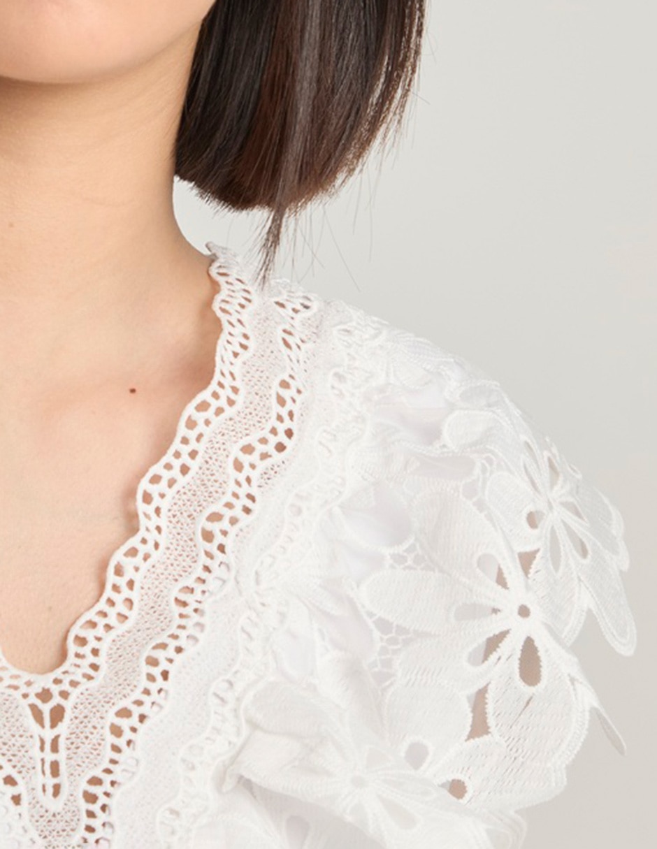 Blusa manga corta para mujer 4