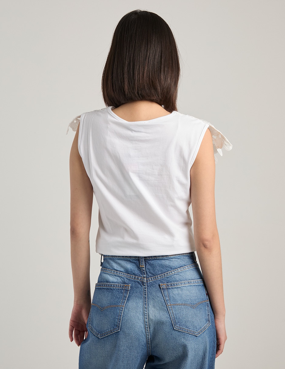 Blusa manga corta para mujer 6