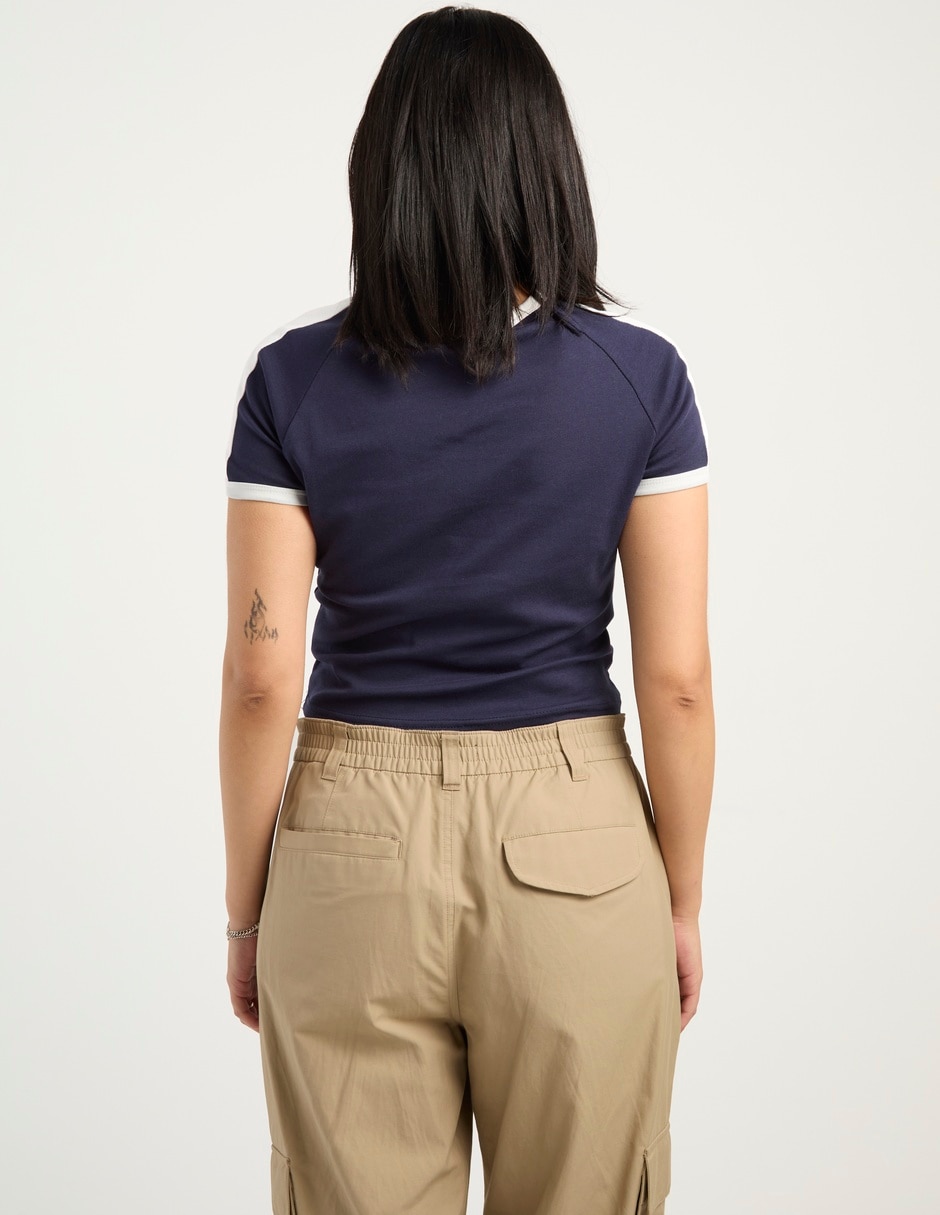 Playera manga corta cuello redondo para mujer 6