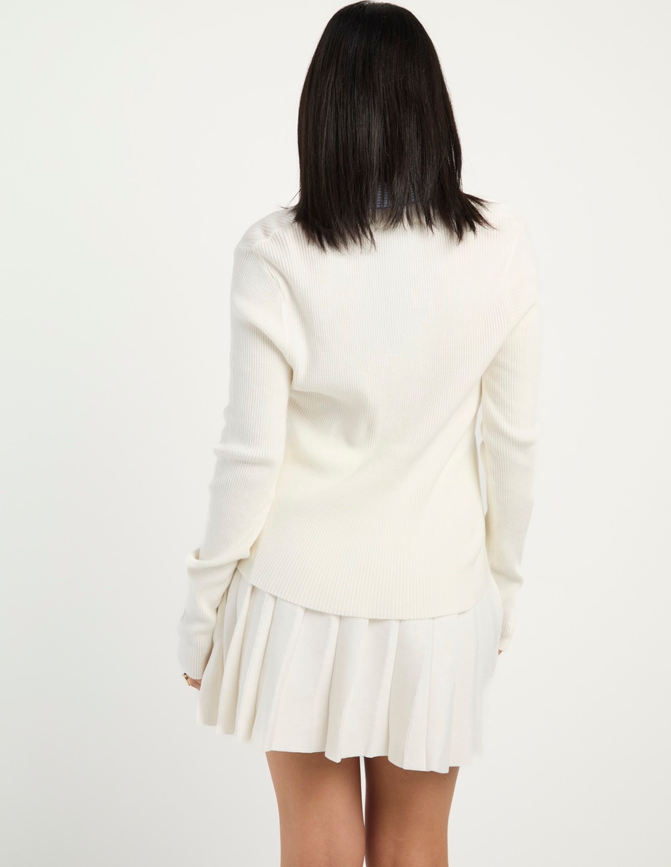 Blusa camisera manga larga para mujer 6
