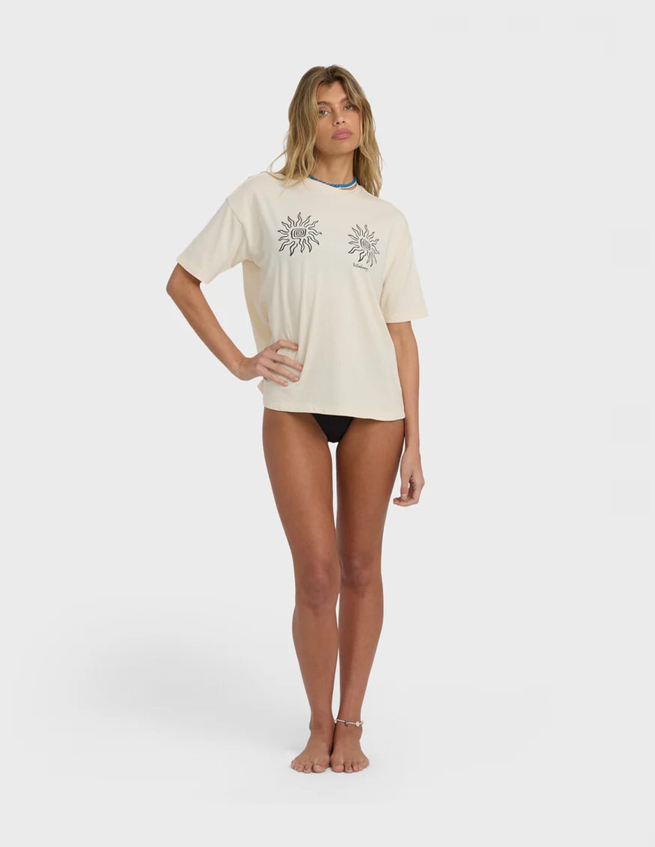 Playera manga corta cuello redondo para mujer 4