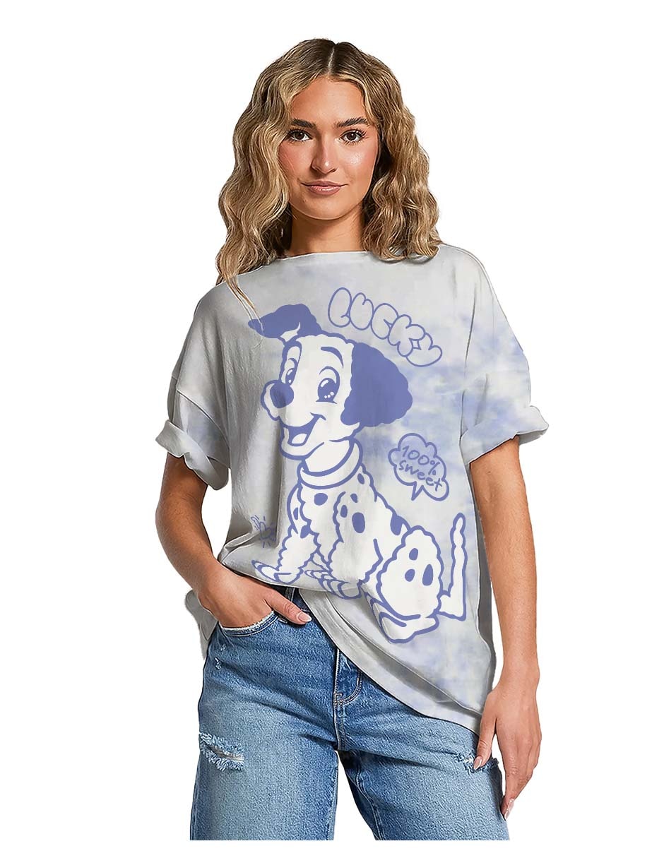 Playera manga corta Lucky cuello redondo para mujer 3