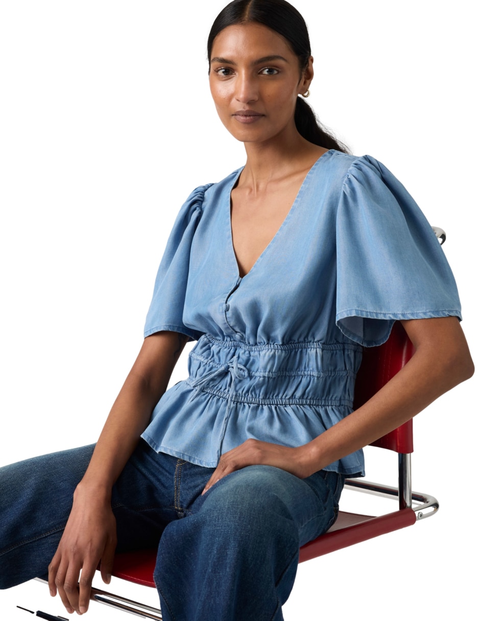 Blusa manga corta para mujer 3