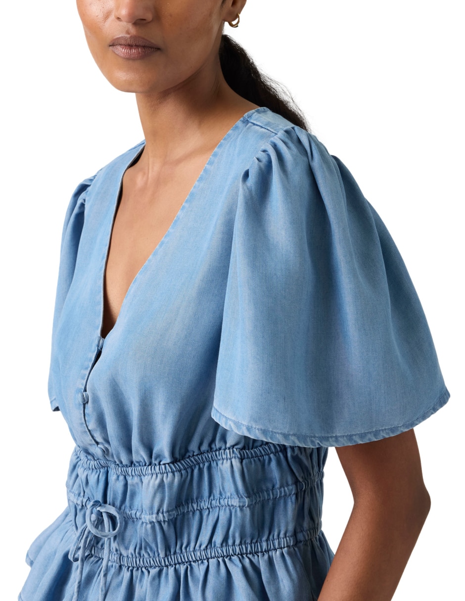 Blusa manga corta para mujer 4