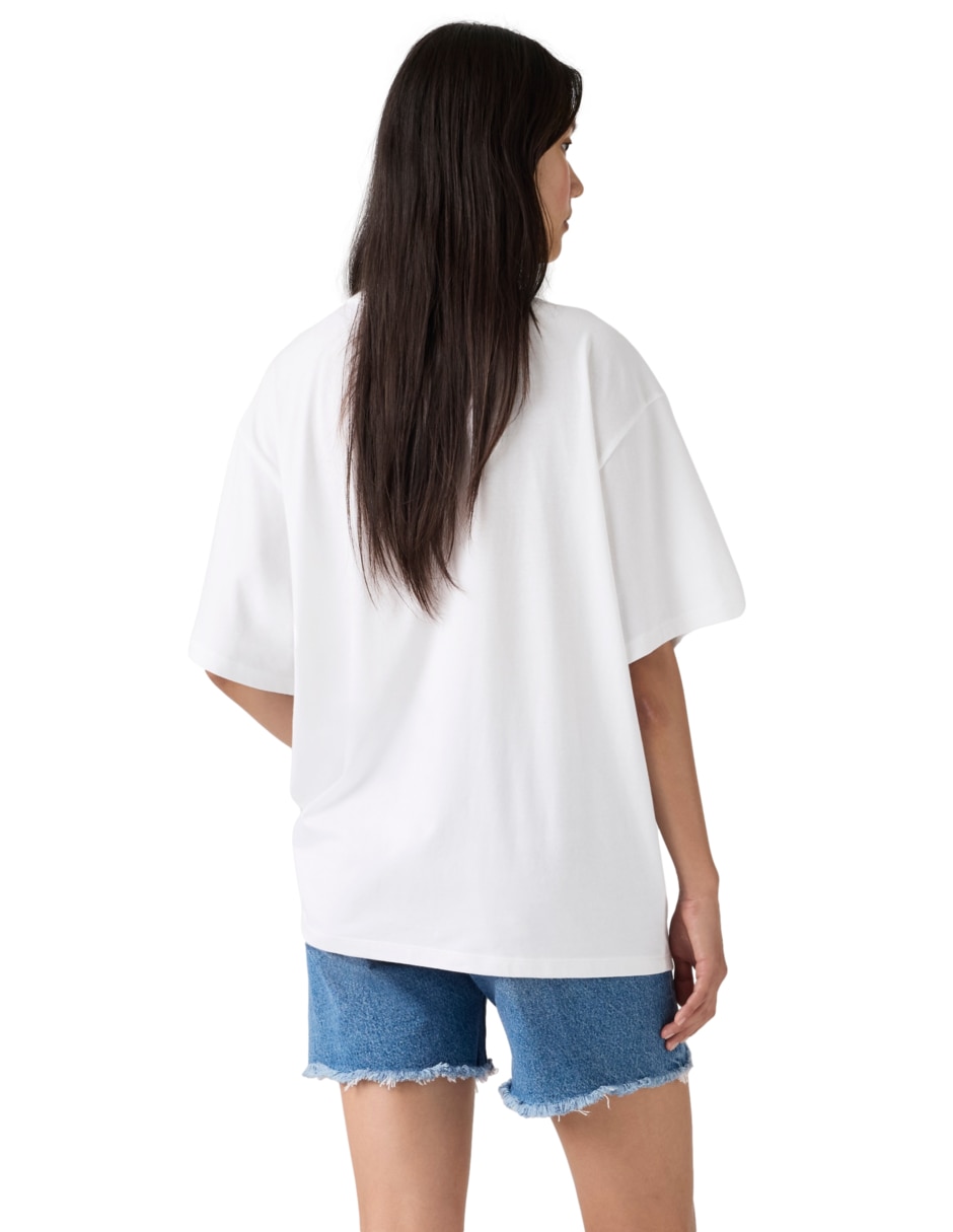 Playera manga corta cuello redondo para mujer 2