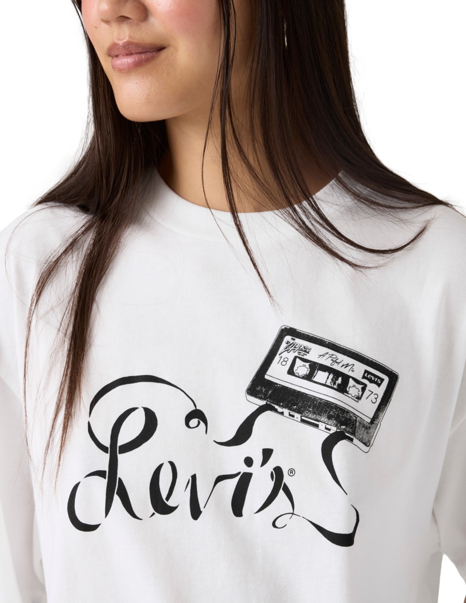 Playera manga corta cuello redondo para mujer 4