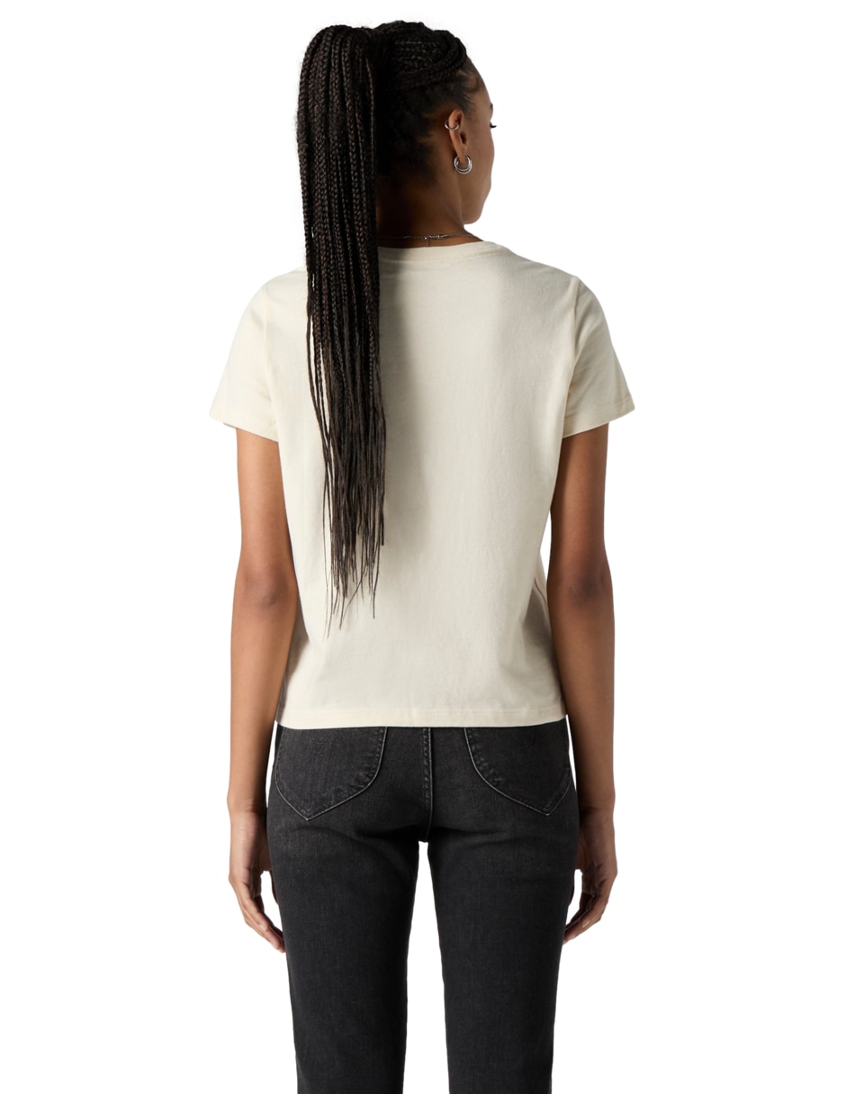 Playera manga corta cuello redondo para mujer 2