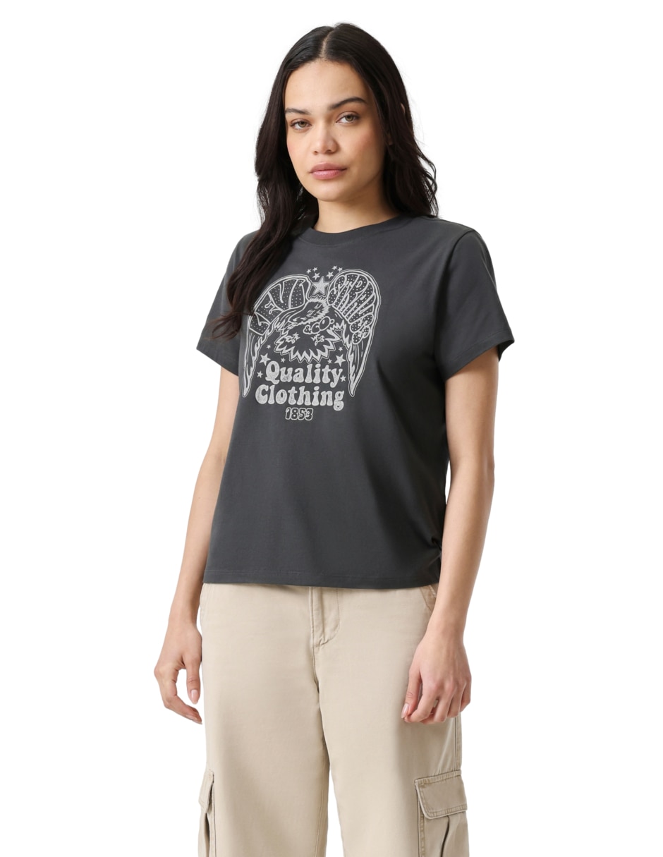 Playera manga corta Levi´s cuello redondo para mujer