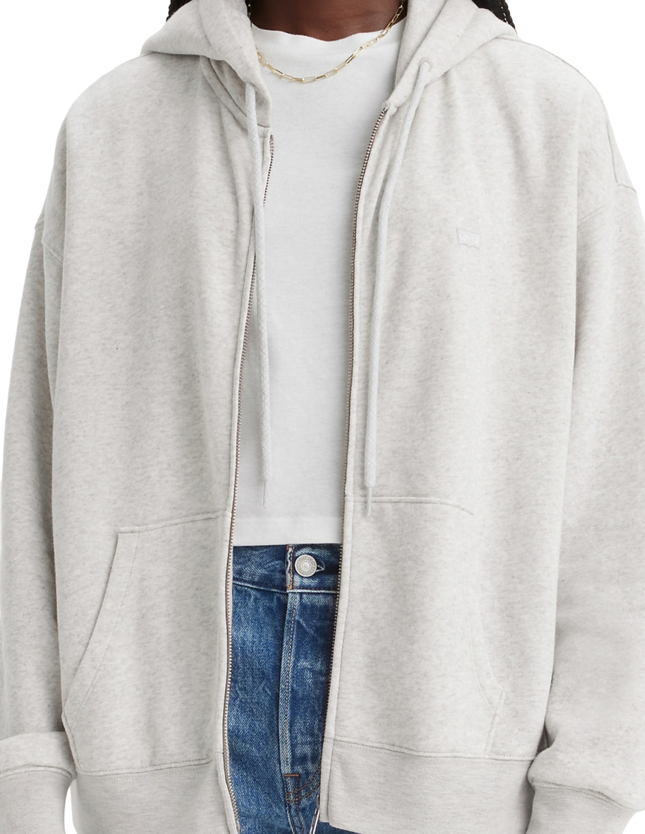 Sudadera con capucha y bolsa para mujer 2
