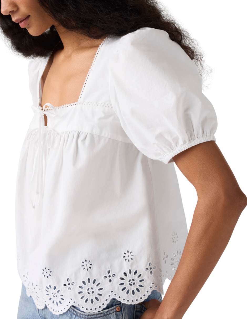 Blusa manga corta para mujer 4