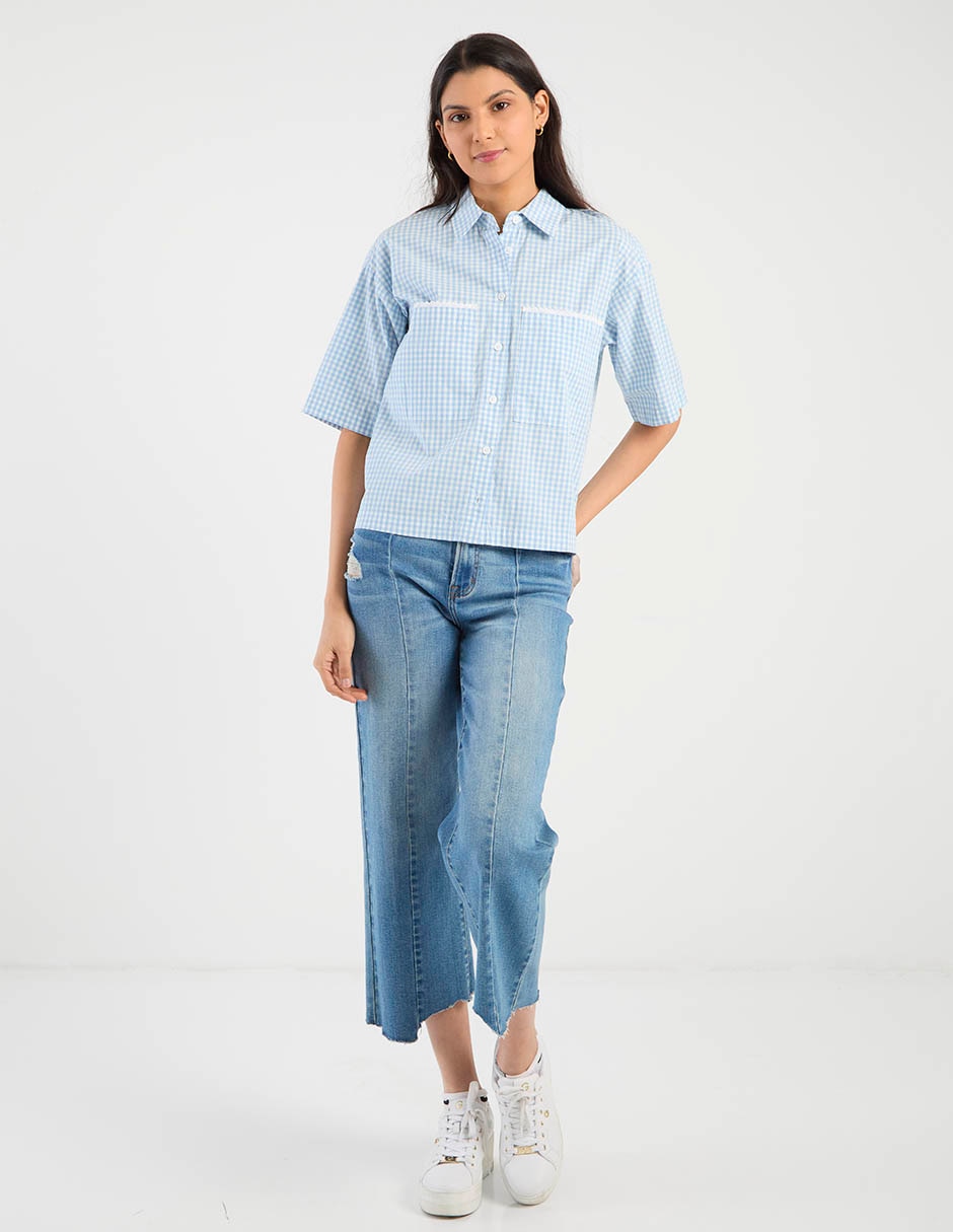 Blusa manga corta para mujer 3