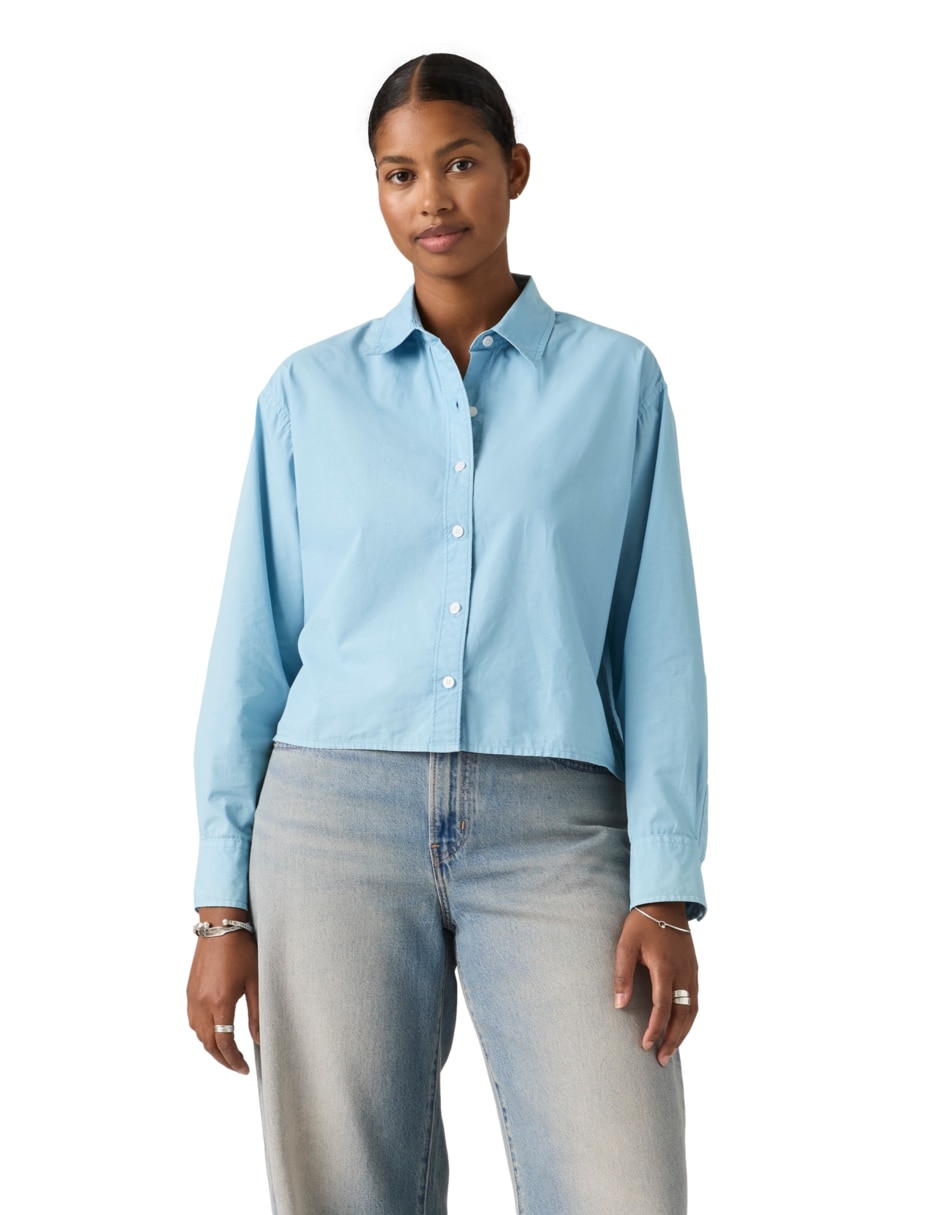Blusa manga larga para mujer