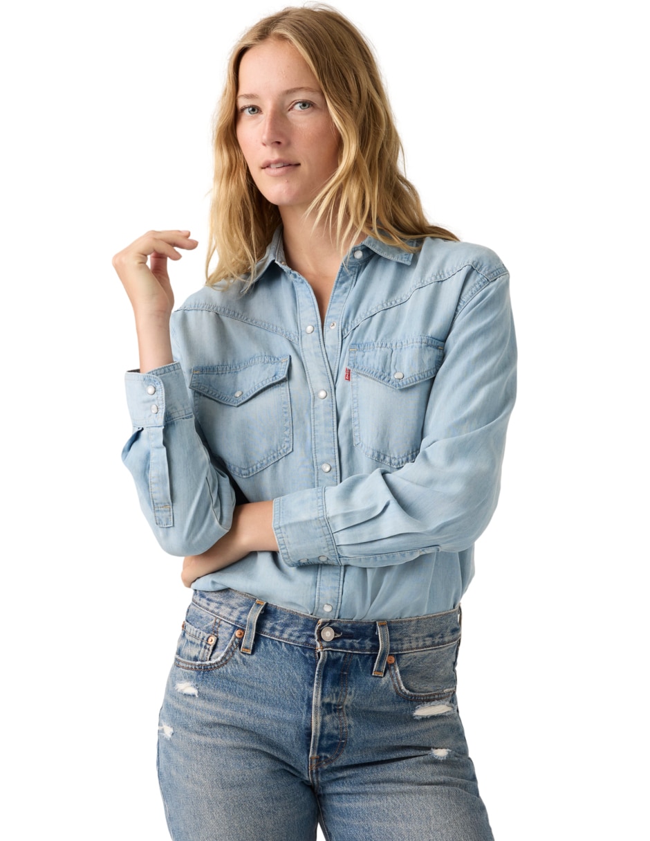 Blusa manga larga para mujer 3
