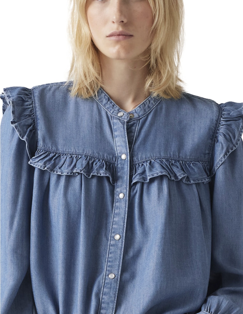 Blusa manga larga para mujer 2