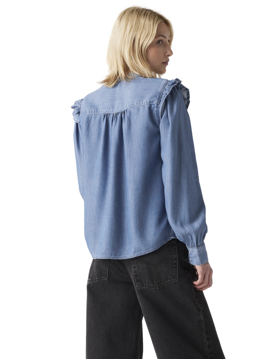 Blusa manga larga para mujer 3