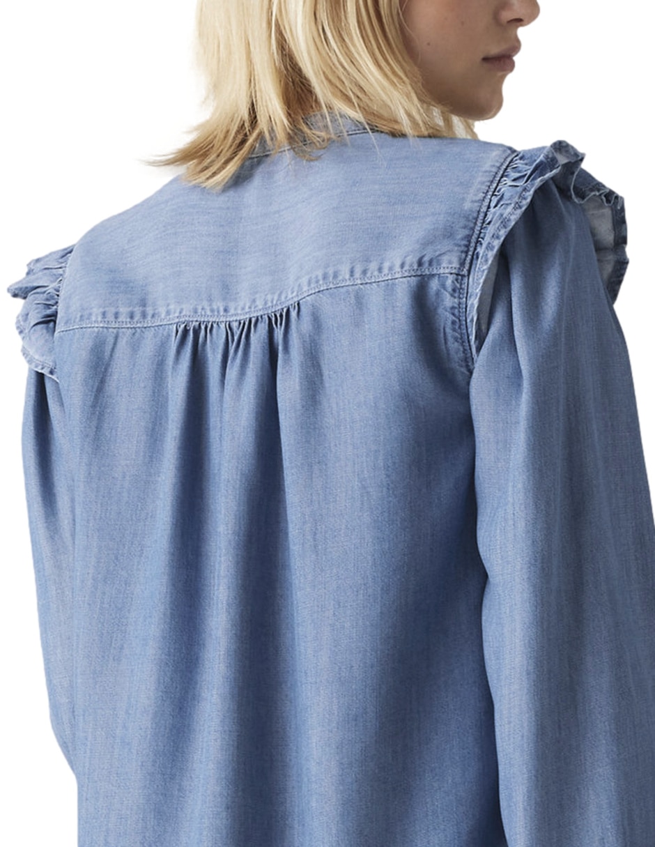 Blusa manga larga para mujer 4
