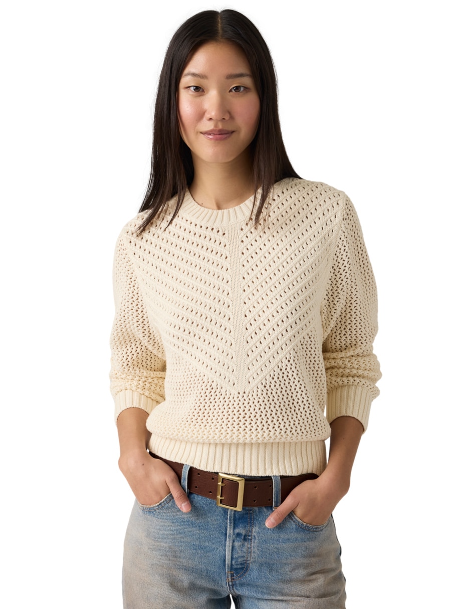 Suéter cuello redondo para mujer 3