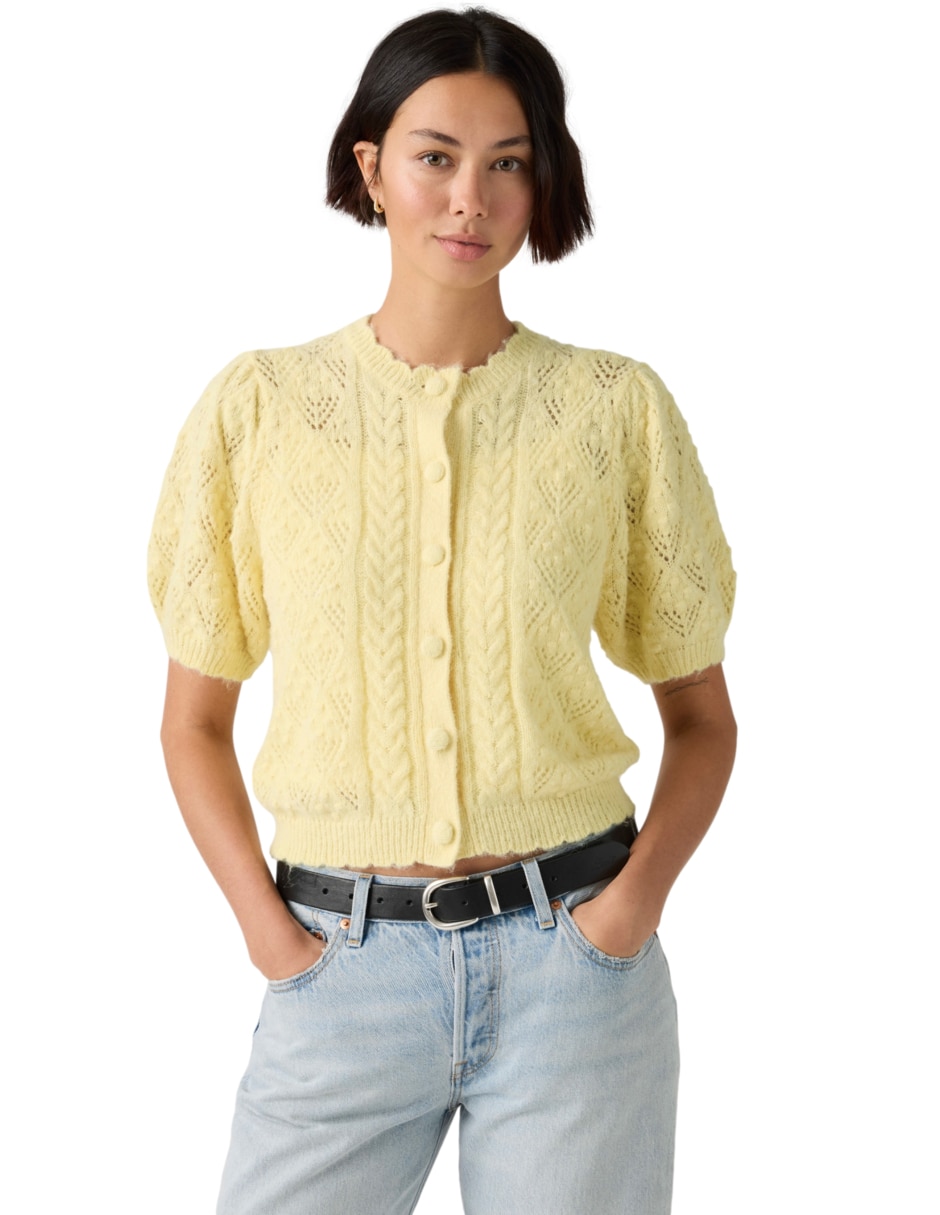 Suéter cuello redondo para mujer