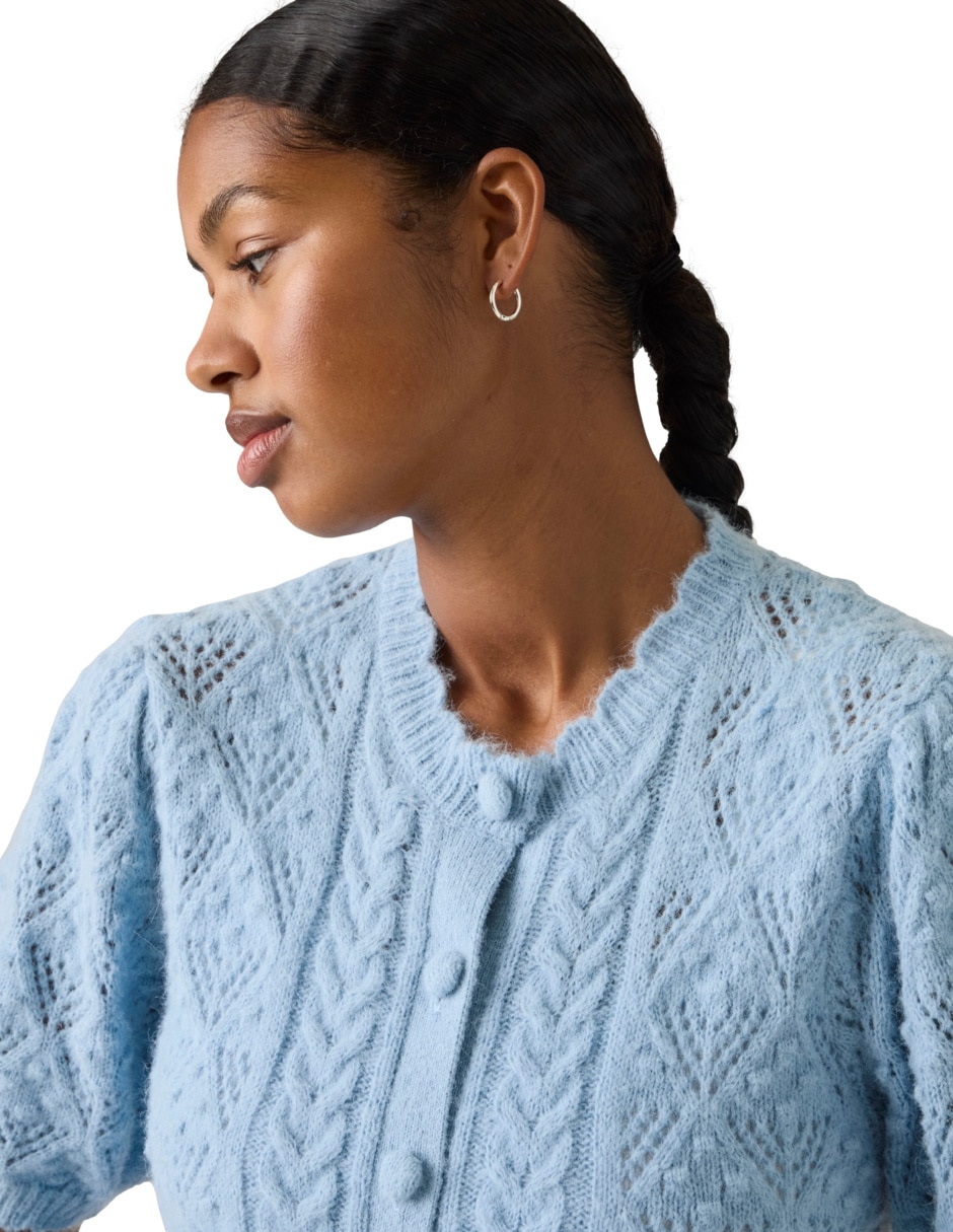 Suéter cuello redondo para mujer 4