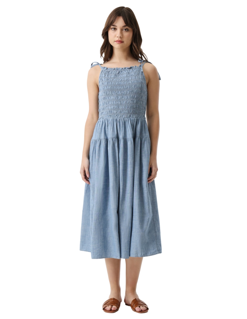 Vestido midi casual para mujer