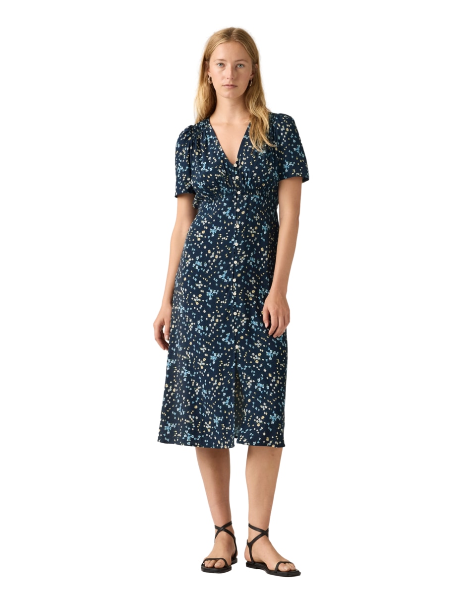 Vestido midi casual para mujer Vestido midi casual para mujer