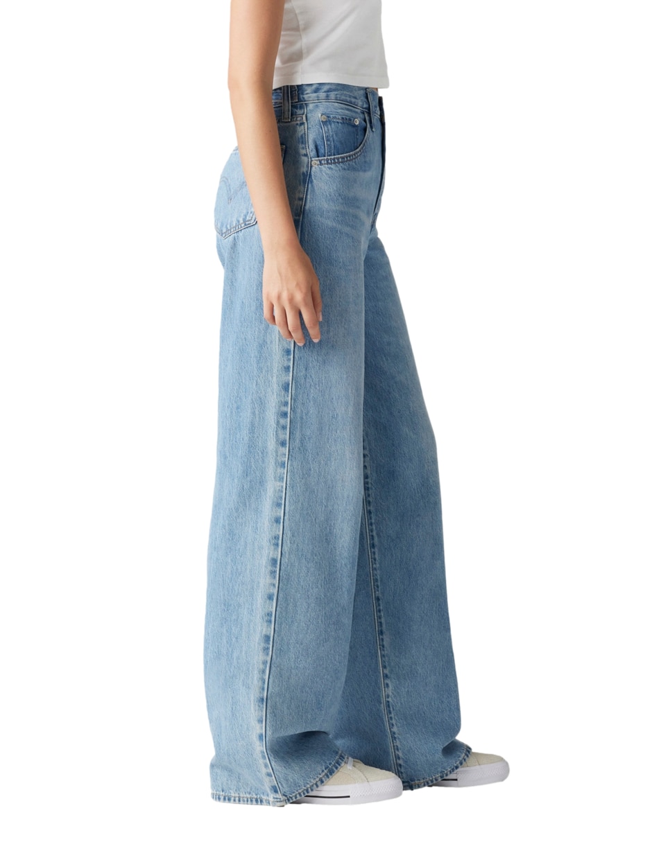 "pantalón" regular baggy "para mujer" 5